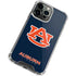 Auburn University Logo Blue iPhone 13 Pro Clear Case