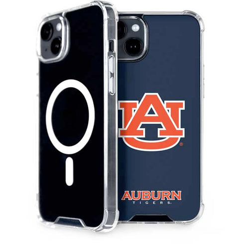 Auburn University Logo Blue iPhone 14 MagSafe Case