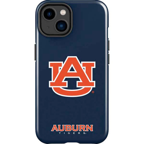 Auburn University Logo Blue iPhone 14 Plus Impact Case