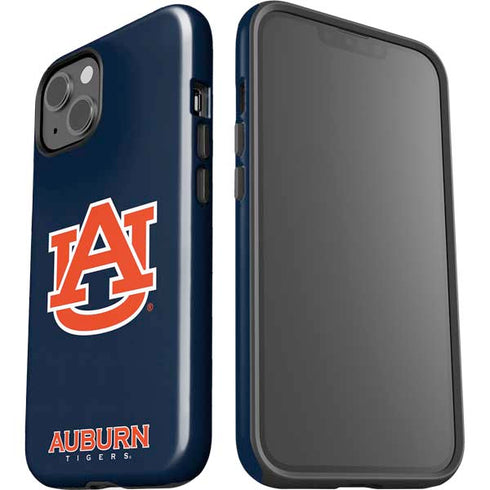 Auburn University Logo Blue iPhone 15 Plus Impact Case