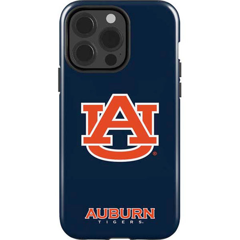 Auburn University Logo Blue iPhone 15 Pro Impact Case