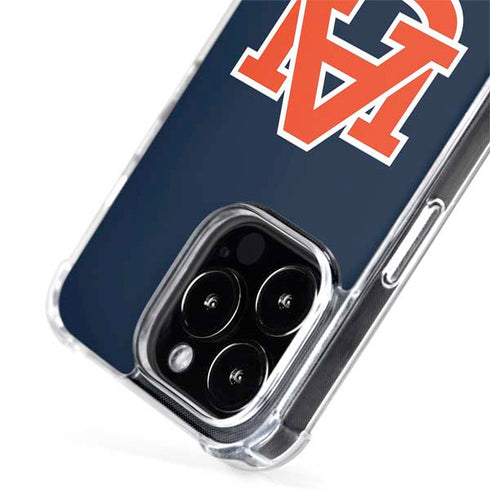 Auburn University Logo Blue iPhone 14 Pro MagSafe Case