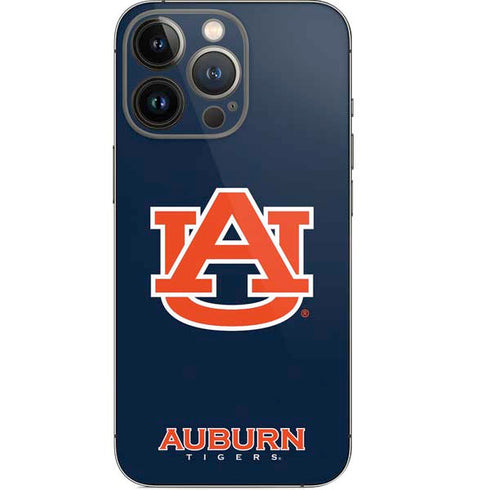 Auburn University Logo Blue iPhone 14 Pro Skin