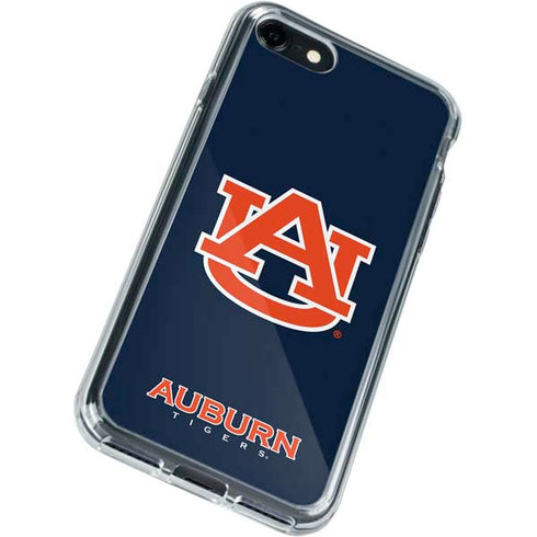 Auburn University Logo Blue iPhone SE (2nd & 3rd Gen) Clear Case