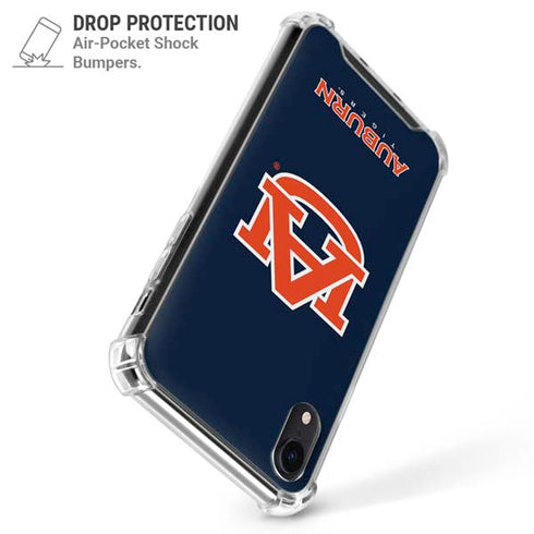 Auburn University Logo Blue iPhone XR Clear Case