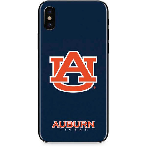 Auburn University Logo Blue iPhone XS Skin
