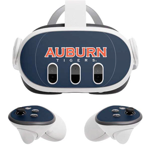 Auburn University Logo Blue Meta Quest 3 Skin