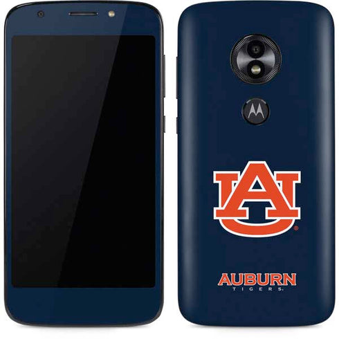 Auburn University Logo Blue Moto E5 Play Skin
