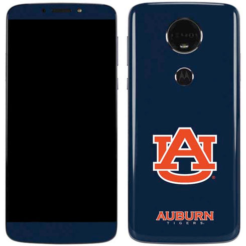Auburn University Logo Blue Moto E5 Plus Skin