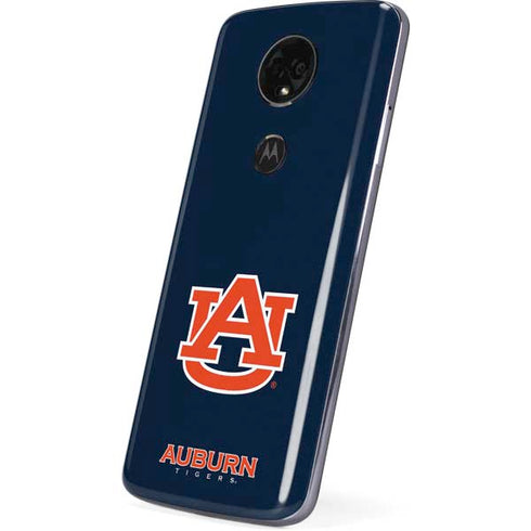 Auburn University Logo Blue Moto E5 Plus Skin