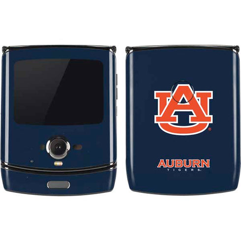 Auburn University Logo Blue Motorola RAZR Skin