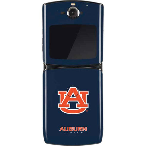 Auburn University Logo Blue Motorola RAZR Skin