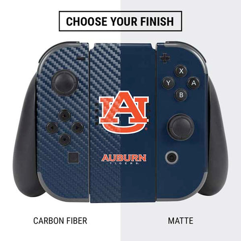 Auburn University Logo Blue Nintendo Switch Bundle Skin
