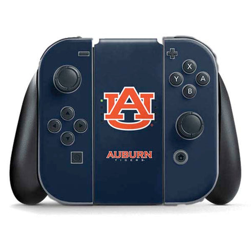 Auburn University Logo Blue Nintendo Switch (2017-2021) Joy-Con Controller Skin