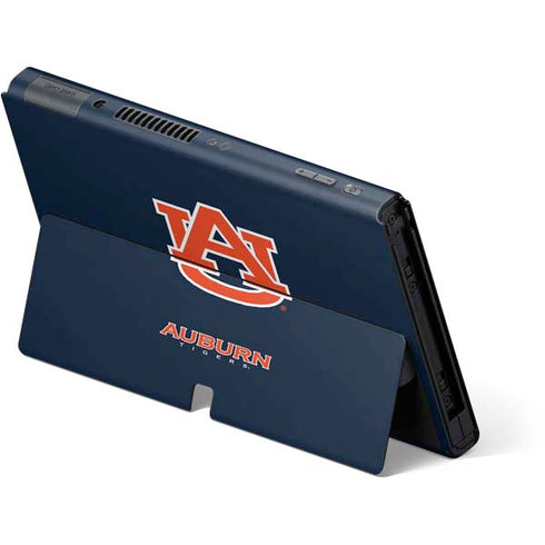 Auburn University Logo Blue Nintendo Switch OLED (2021) Skin