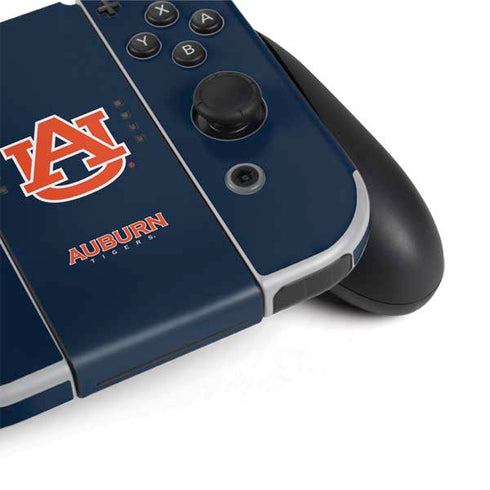 Auburn University Logo Blue Nintendo Switch OLED (2021) Skin