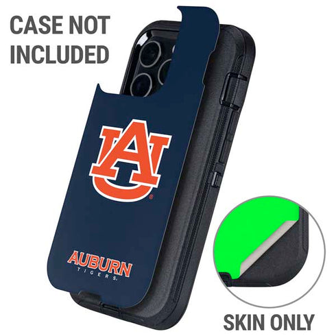 Auburn University Logo Blue Otterbox Defender iPhone Skin