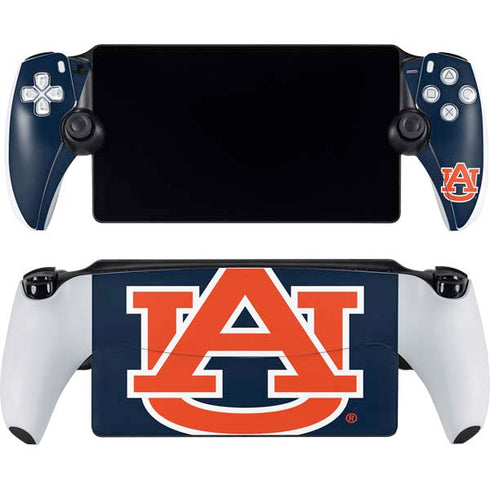 Auburn University Logo Blue PlayStation Portal Remote Player Skin