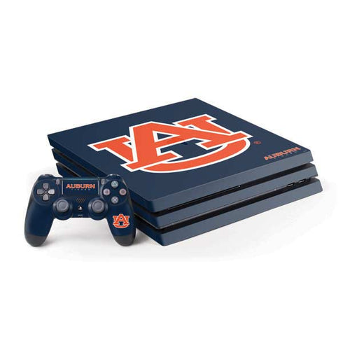 Auburn University Logo Blue PS4 Pro Bundle Skin