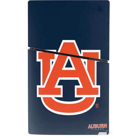 Auburn University Logo Blue PS5 Slim Digital Edition Bundle Skin
