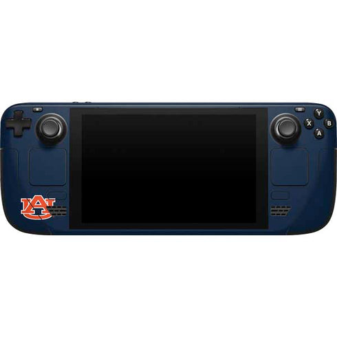 Auburn University Logo Blue Steam Deck Handheld Gaming Computer Skin