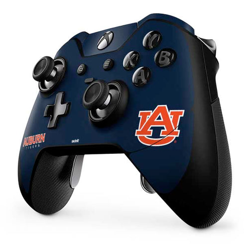 Auburn University Logo Blue Xbox One Elite Controller Skin