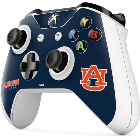 Auburn University Logo Blue Xbox One S Controller Skin