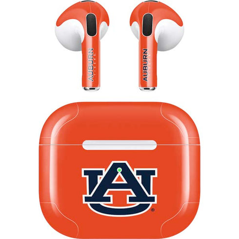 Auburn University Logo Orange Apple AirPods (3rd Gen 2021) Skin