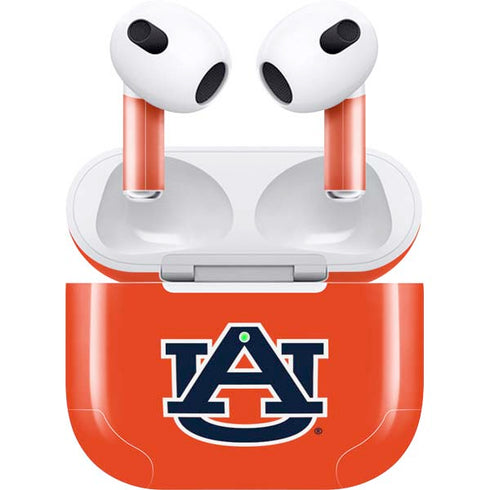 Auburn University Logo Orange Apple AirPods (3rd Gen 2021) Skin