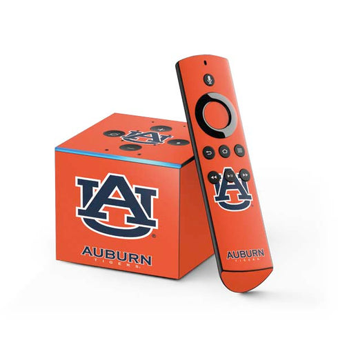 Auburn University Logo Orange Fire TV Cube Skin
