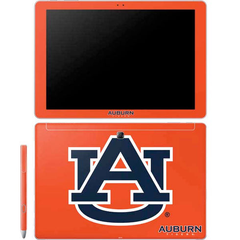 Auburn University Logo Orange Galaxy Book 12in Skin