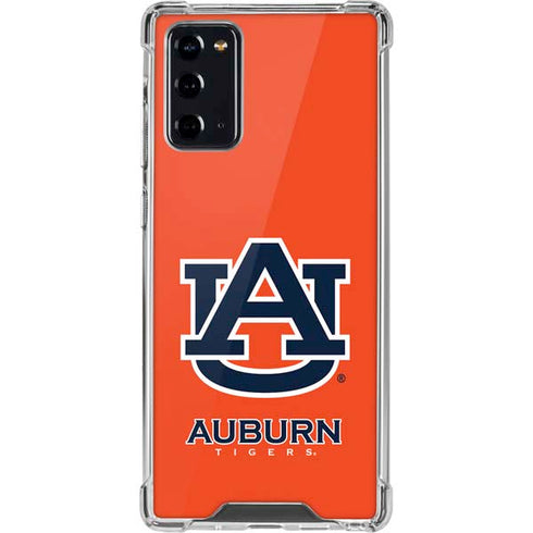Auburn University Logo Orange Galaxy Note20 5G Clear Case