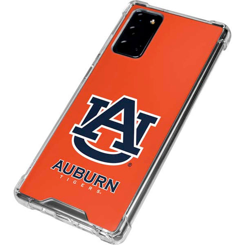 Auburn University Logo Orange Galaxy Note20 5G Clear Case
