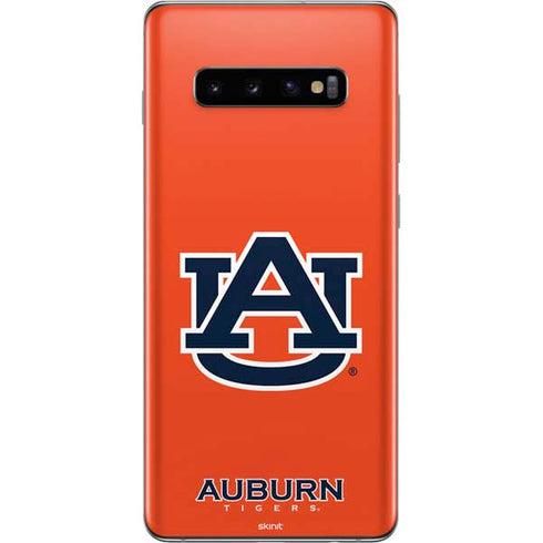 Auburn University Logo Orange Galaxy S10 Plus Skin
