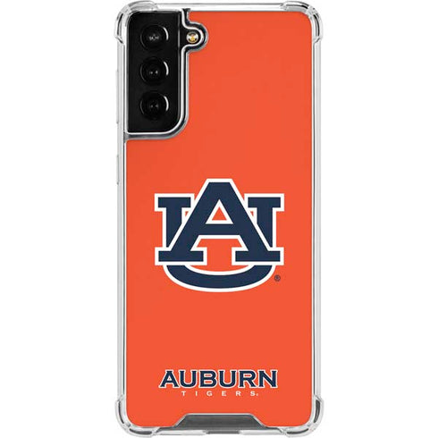 Auburn University Logo Orange Galaxy S21 FE Clear Case