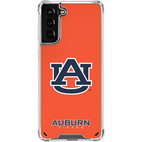 Auburn University Logo Orange Galaxy S21 Plus 5G Clear Case