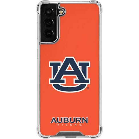 Auburn University Logo Orange Galaxy S22 Plus Clear Case