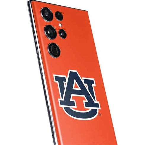 Auburn University Logo Orange Galaxy S22 Ultra Skin