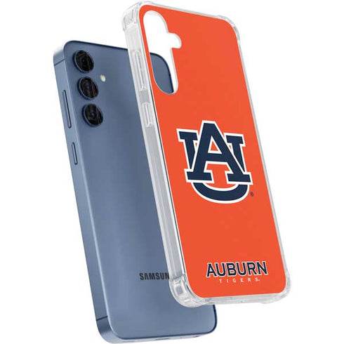 Auburn University Logo Orange Galaxy S24 Clear Case