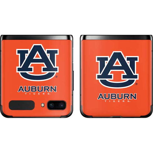 Auburn University Logo Orange Galaxy Z Flip Skin