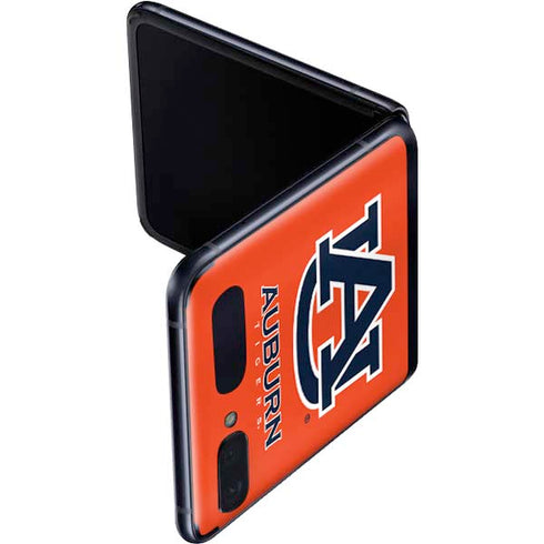 Auburn University Logo Orange Galaxy Z Flip Skin