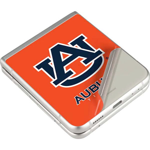 Auburn University Logo Orange Galaxy Z Flip3 5G Skin