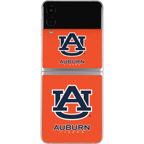 Auburn University Logo Orange Galaxy Z Flip4 5G Skin