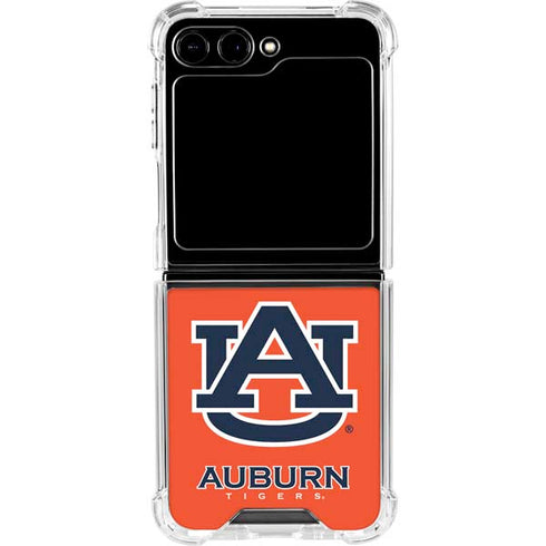 Auburn University Logo Orange Galaxy Z Flip5 5G Clear Case