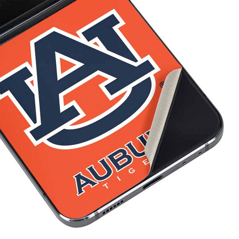 Auburn University Logo Orange Galaxy Z Flip5 5G Skin