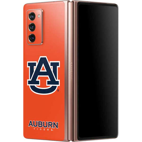 Auburn University Logo Orange Galaxy Z Fold2 5G Skin