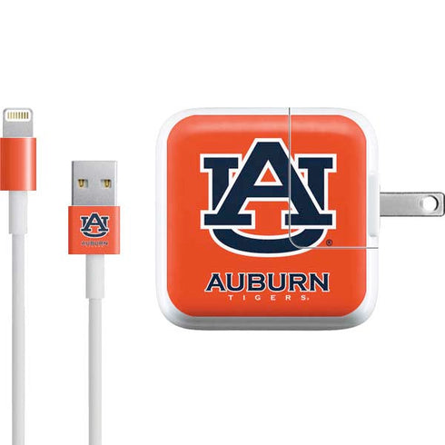 Auburn University Logo Orange iPad Charger (10W USB) Skin