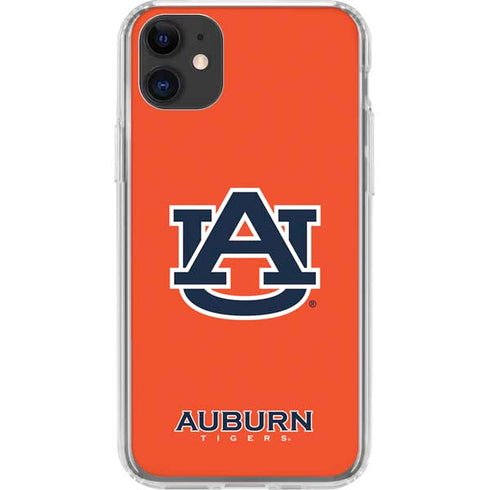 Auburn University Logo Orange iPhone 11 Clear Case