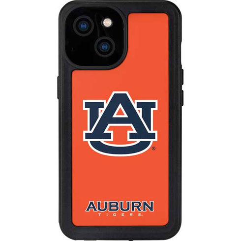 Auburn University Logo Orange iPhone 13 Mini Waterproof Case