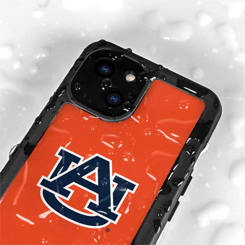 Auburn University Logo Orange iPhone 13 Mini Waterproof Case